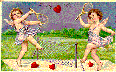 angels playing tennis